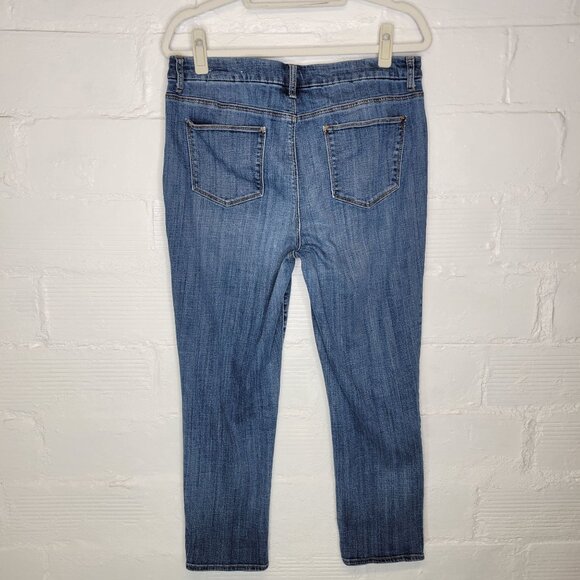 So Slimming By Chico's Women's Size 14 Jeans Girlfriend Slim Leg Ankle - Picture 2 of 5